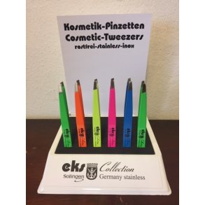 Pincet skr flere farve i display med 36 stk.