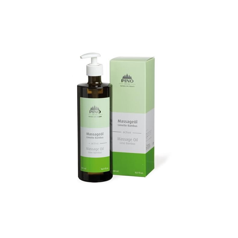 Pino massageolie. Lime/bambus 500ml.