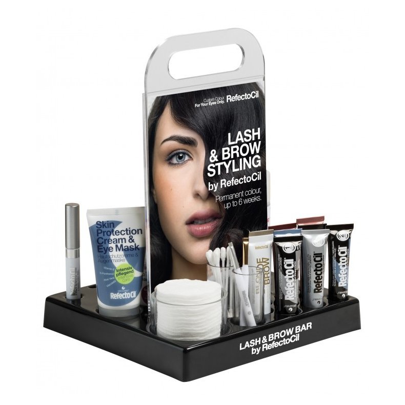 Lash and Brow Bar Display med indhold