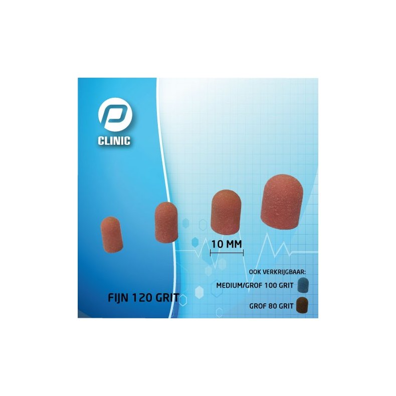 Slibekapper rosa  fine,10 stk.