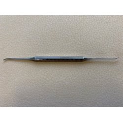 Sonde buet p begge ende rustfrit 13 cm.