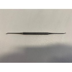 Sonde buet p begge ende rustfrit 13 cm.