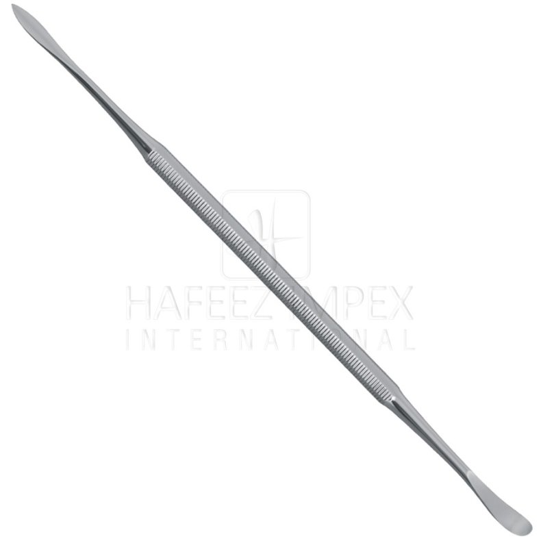 Sonde cuticle pusher og spids i en, rustfrit 15,5 cm.