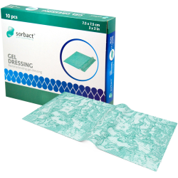 Sorbact, hydrogel kompres steril, 7,5 cm x 7,5 cm