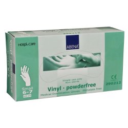 Vinyl Handsker , Abena, klar, pudderfri