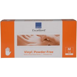 Vinyl Handsker , Abena, klar, pudderfri