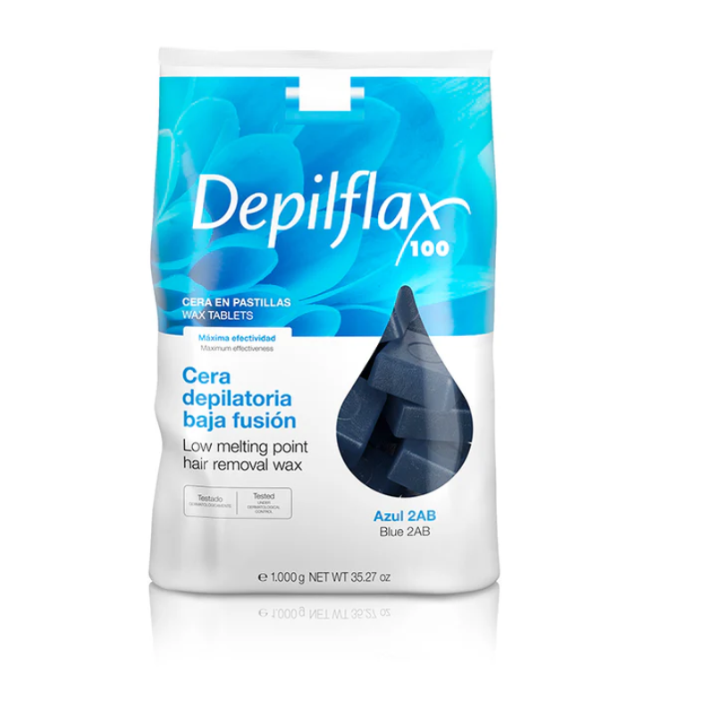 Voks blokke bl, azulen 1 kg. Depilflax