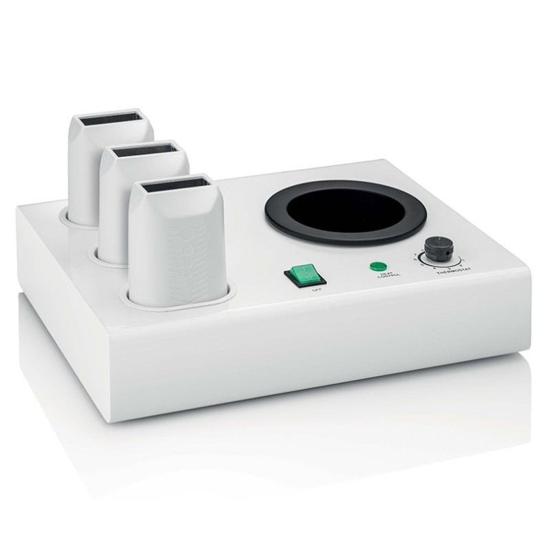 Voksvarmer Combi, base med 3 pistoler og for 400 ml. dse